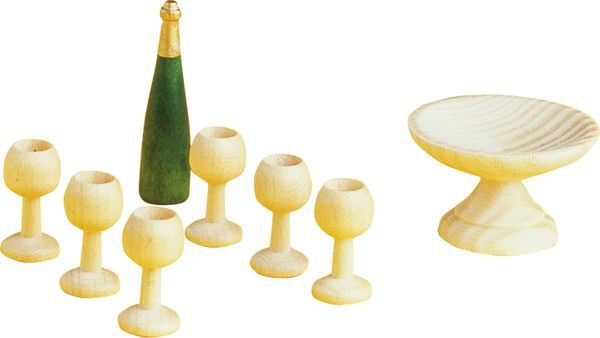 Rülke Holzspielwaren Weinservice&Obstschale aus Holz Rülke Gutes aus Deutschland