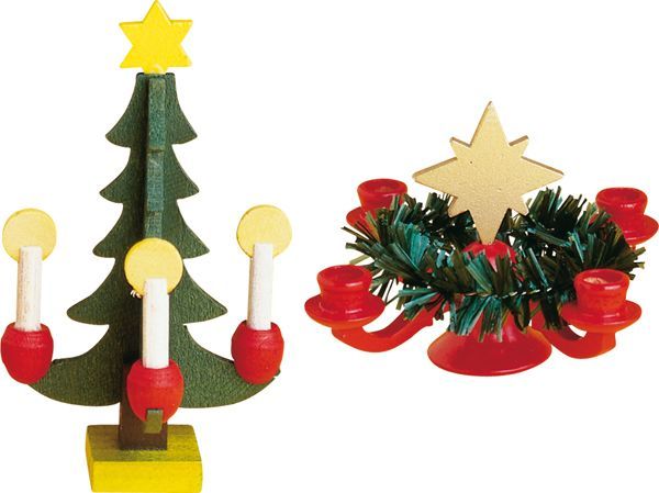 Rülke Holzspielwaren Adventsleuchter & Tannenbaum Miniatur Rülke Gutes aus Deutschland