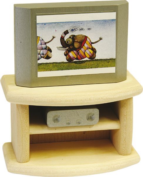 Rülke Holzspielwaren Fernseher mit Unterschrank Rülke Gutes aus Deutschland
