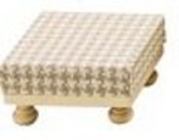 Rülke Holzspielwaren Hocker m.Stoffbezug "Rustikal" Rülke Gutes aus Deutschland