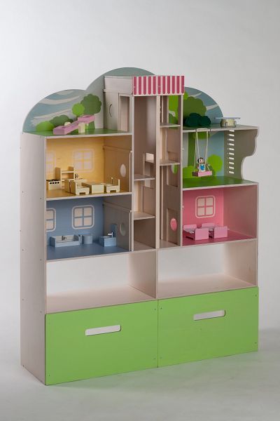 Rülke Holzspielwaren Puppenhaus miniCity Townhouse Rülke Gutes aus Deutschland