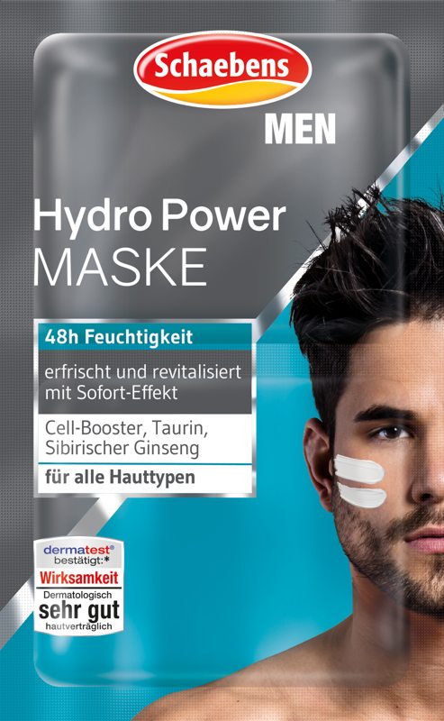 Schaebens Hydro Power Maske for Men, 2 x 5ml