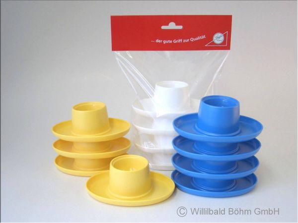 Sonja Plastic Eierbecher oval, 4-teilig