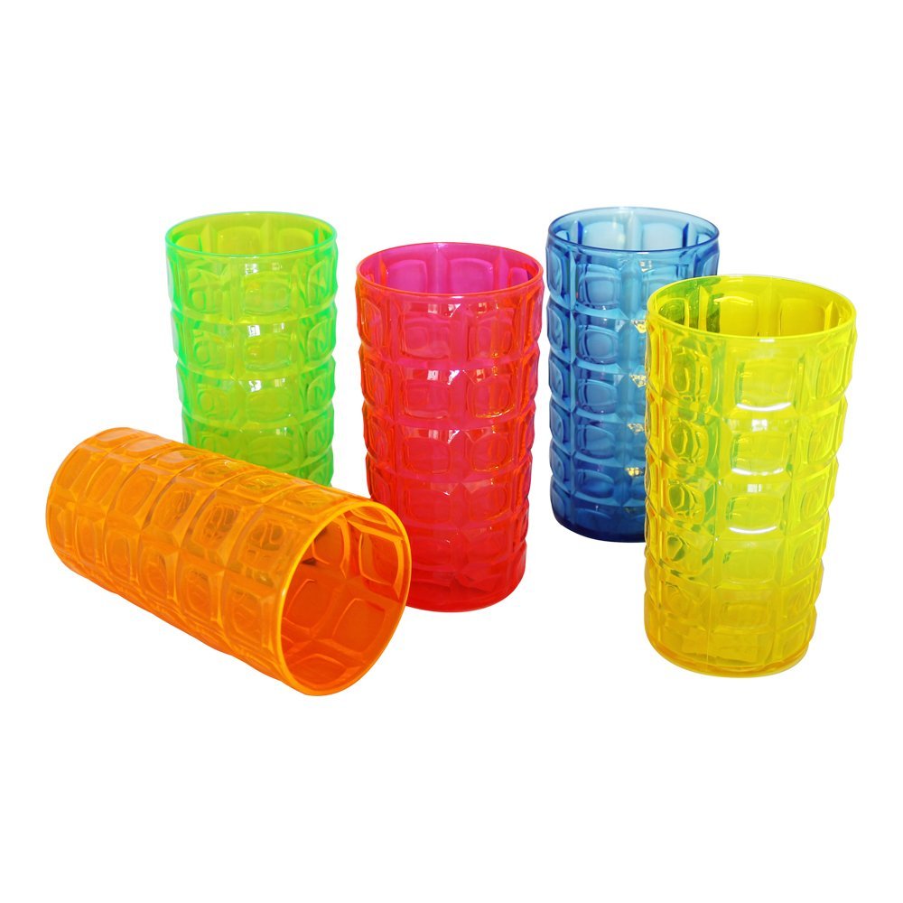 Sonja Plastic Longdrink Becherset, 5-teilig, farblich sortiert – Gutes-aus-Deutschland