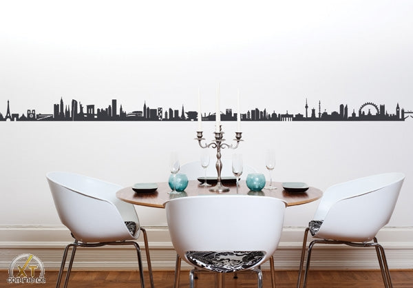 44spacesCity Skyline Wand- und Möbeltattoo