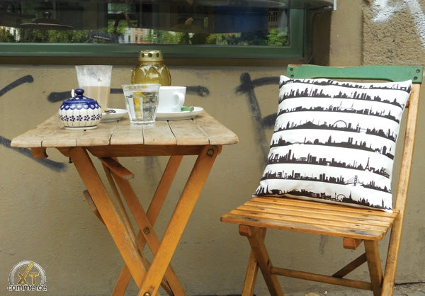 44spaces City Skyline Kissen - 16 Cities mit Füllung