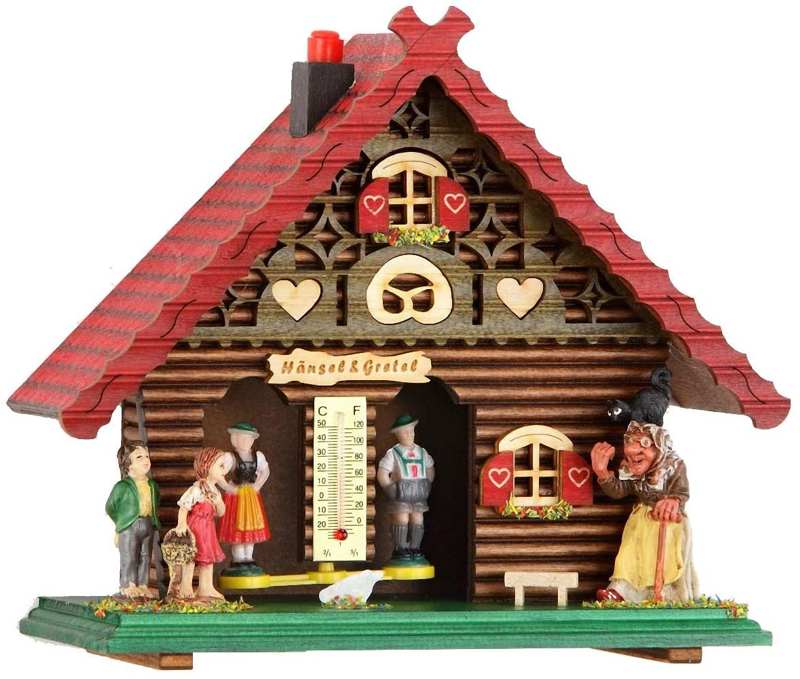 Wetterhaus Hänsel & Gretel 21cm Trenkle Uhren Gutes aus Deutschland