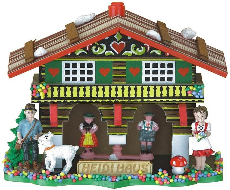Wetterhaus Berghütte 13cm Heidi & Peter