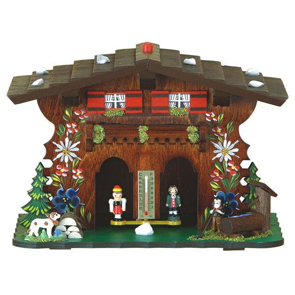 Wetterhaus Berghütte 20cm Exclusiv handbemalt