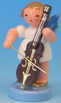 Engel stehend mit Cello, 60 mm Uhlig Gutes aus Deutschland