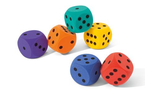 VOLLEY Schaumstoff Würfel, 16cm Kantenlänge