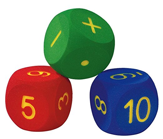 VOLLEY Schaumstoff Rechenwürfel Set, 16cm