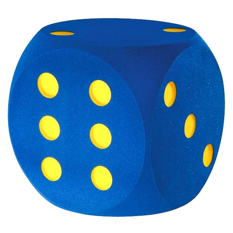 SpielwürfelVOLLEY Riesen Schaumstoff Würfel in zwei Farben, 50cm