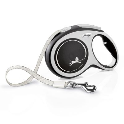 flexi New Comfort Gurtleine M grau, 8m bis 25 kg