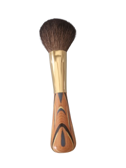 Kost Puderpinsel mit Ziegenhaar 17cm, bunter Griff