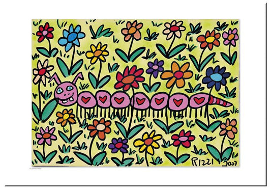 fridolin Kunstpostkarte James Rizzi "Take a walk of love"