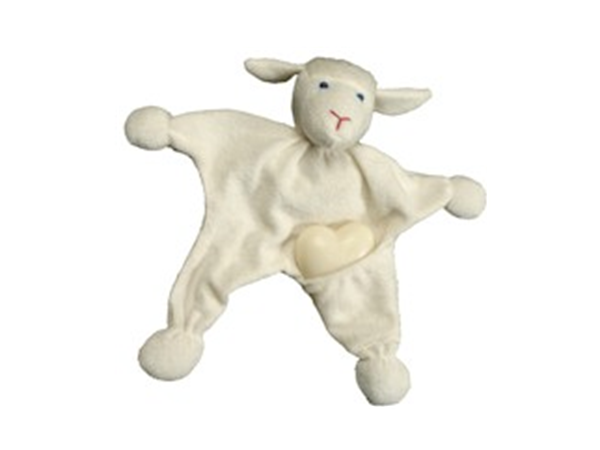 Saling Badetier Schaf mit Herz Schafmilchseife, 25cm
