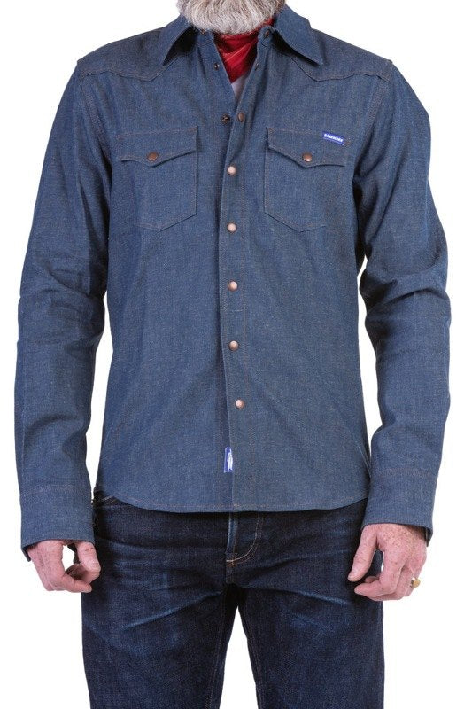 Blaumann klassisches Jeanshemd schmal, hell - size : L  Farbe:  blau