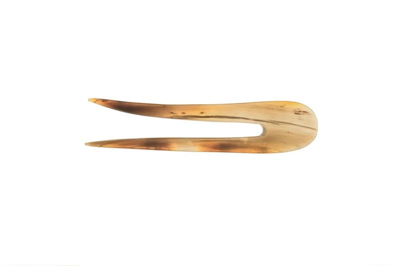 Kost Haarnadel aus Wasserbüffelhorn, lang, 16cm