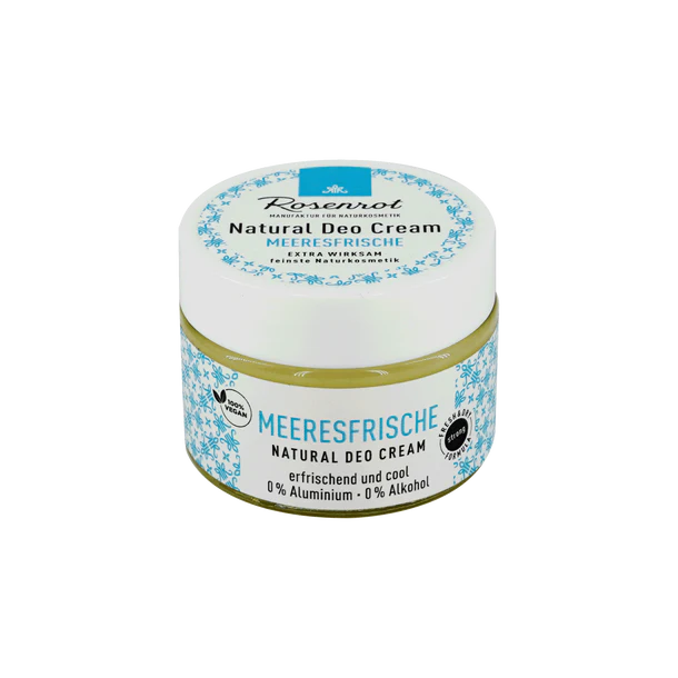 Rosenrot Natural Deo Creme - Meeresfrische, 50g