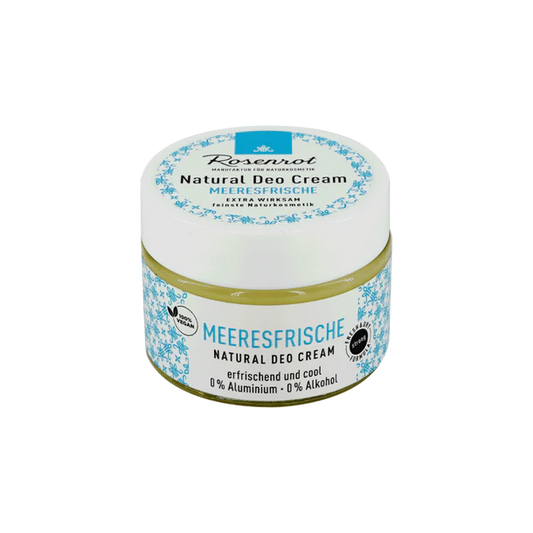 Rosenrot Natural Deo Creme - Meeresfrische, 50g