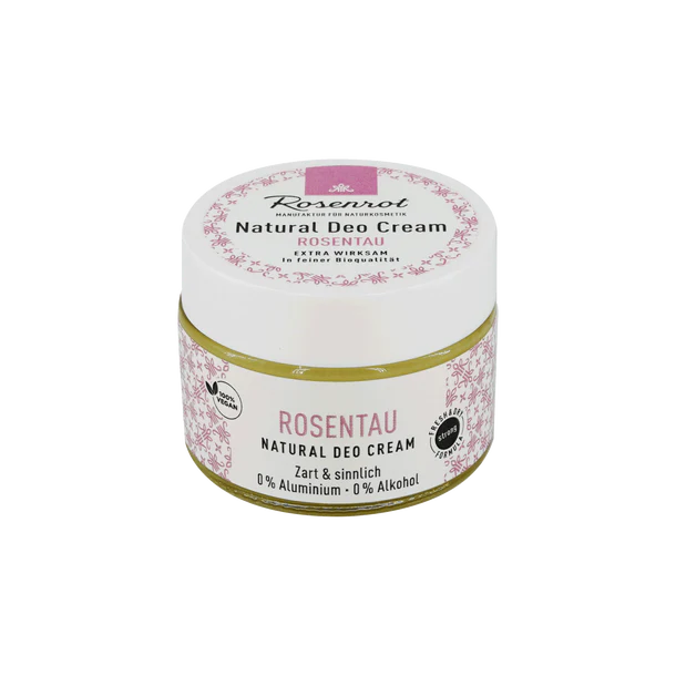 Rosenrot Natural Deo Creme - Rosentau, 50g Rosenrot Gutes-aus-Deutschland