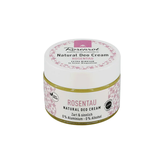 Rosenrot Natural Deo Creme - Rosentau, 50g