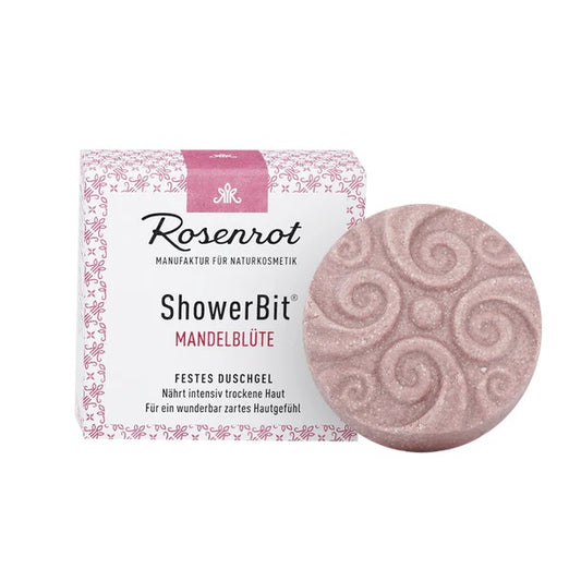 Rosenrot Festes ShowerBit® - Mandelblüte 60g Rosenrot Gutes-aus-Deutschland
