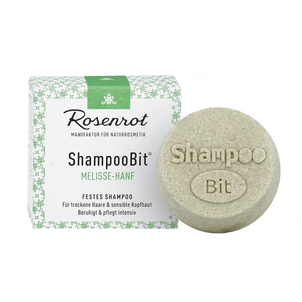 Rosenrot Festes ShampooBit®  - Melisse Hanf 60g