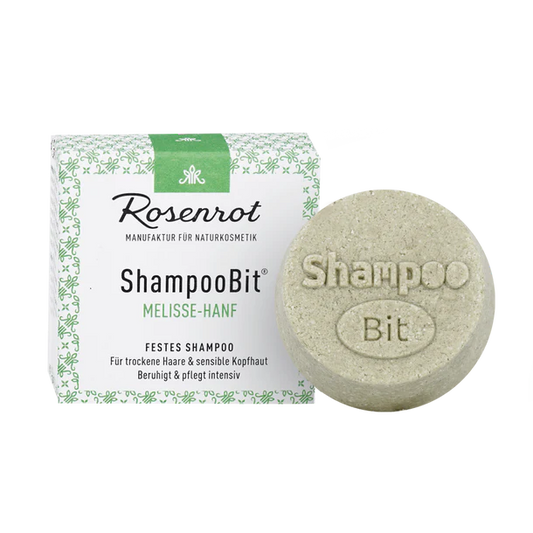 Rosenrot Festes ShampooBit®  - Melisse Hanf 60g