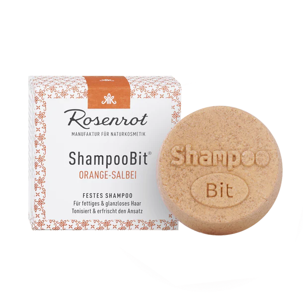 Rosenrot Festes ShampooBit® - Orange Salbei 60g Rosenrot Gutes-aus-Deutschland