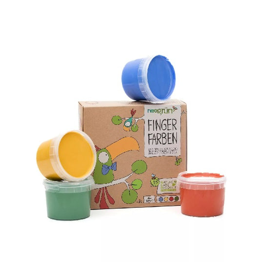 neogrün Fingerfarben 4er Set “Aki”