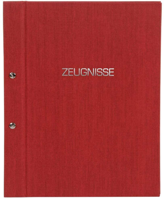 goldbuch Zeugnismappe Colours Leinen rot
