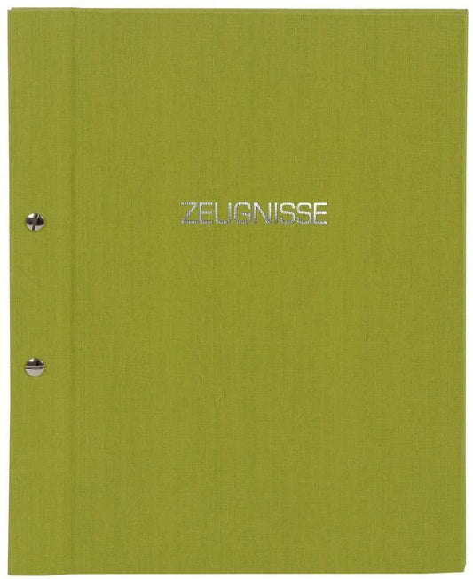 goldbuch Zeugnismappe Colours Leinen grün