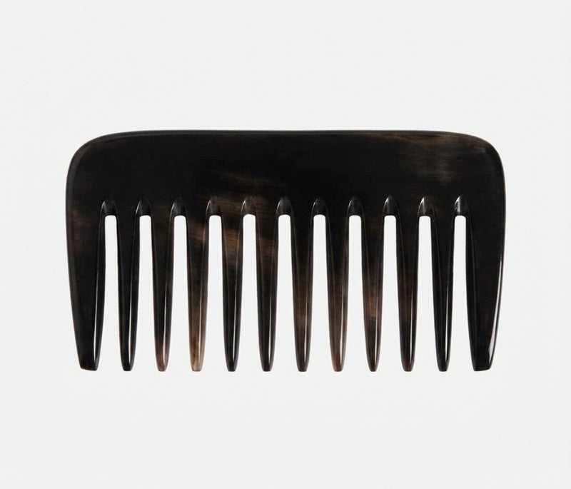 Kost Lockenkamm Horn, extra breit 10cm  braun