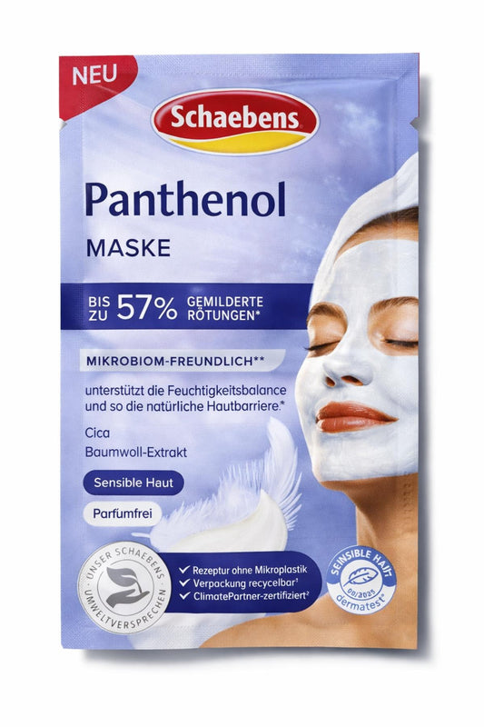 Schaebens Panthenol Maske 2x5ml, für sensible Haut