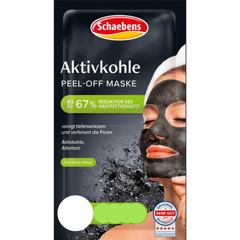 Schaebens Aktivkohle Peel-Off Maske 2x8ml