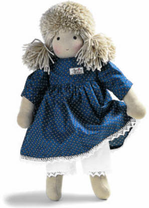 Schlenkerpuppe Schafwolle Silke 45cm