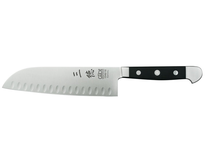 Franz Güde Solingen Serie ALPHA Santoku mit Kulle