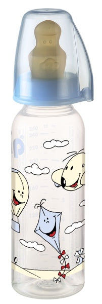 nip 250 ml Fläschchen Family Boy, mit Latex Sauger, Gr. 2 für Milch