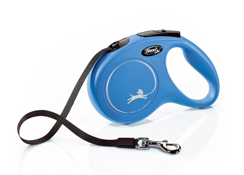 flexi New Classic Gurtleine 5m, blau bis 25 kg