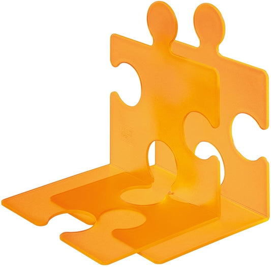 HAN PUZZLE CD-Ständer/Buchstütze im Set zu 2 Stck transl. orange