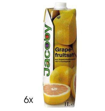 Jacoby Grapefruitsaft 6 x 1,0l