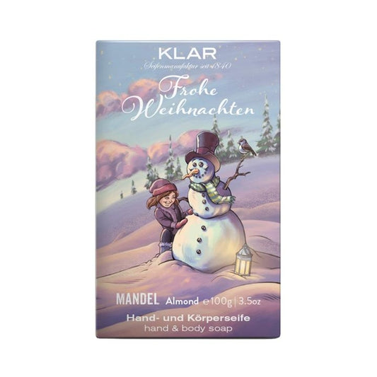 Klar Mandelseife Weihnachtsedition, palmölfrei 100g Klarseifen Gutes aus Deutschland