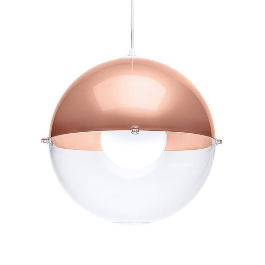 Koziol ORION Pendelleuchte kupfer / transparent klar
