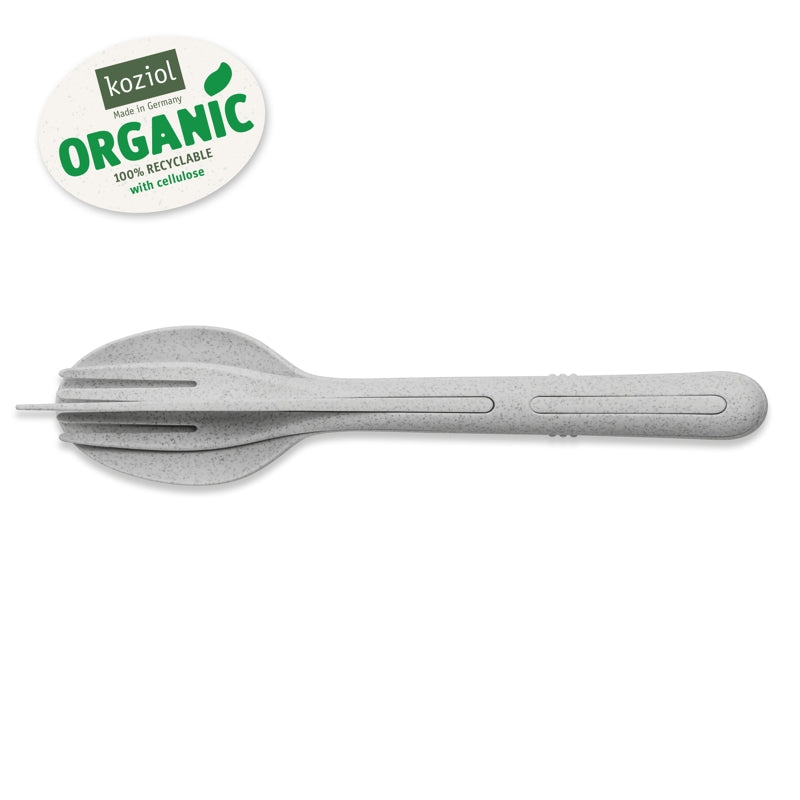 koziol Besteck KLIKK 3-teilig, organic grey