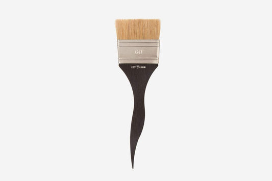 Kost Haar-Färbepinsel 50 mm breit mit Naturborsten  braun