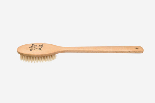 Kost Kinderbadebürste, Buche mit weichen Naturborsten  braun