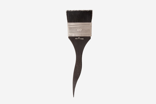 Kost Haar-Färbepinsel 60 mm breit mit Wildschweinborste  braun