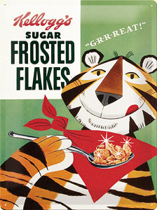 Nostalgic Art Blechschild Kellogg's Frosted Flakes Tony Tiger, 30 x 40 cm